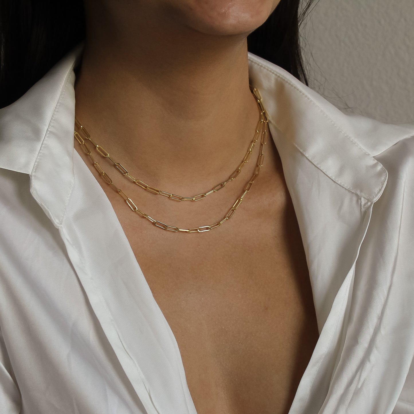 14KT Paperclip Necklace