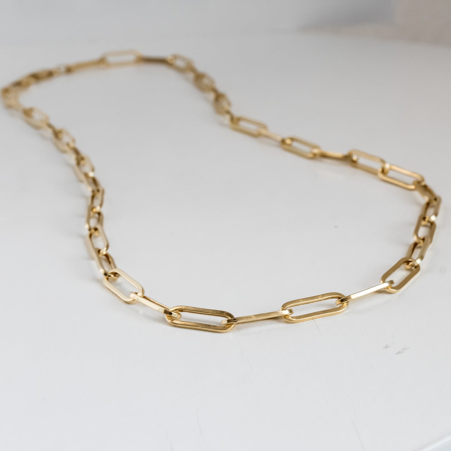 14KT Paperclip Necklace