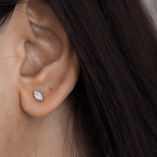 14KT Tear Drop Studs